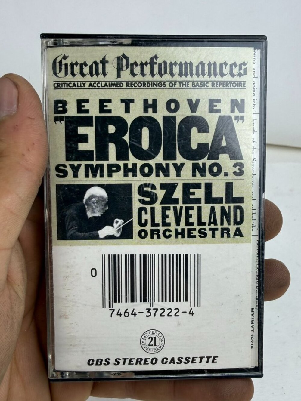 Beethoven : "Eroica" Symphony No 3 - Szell, Cleveland - Cassette